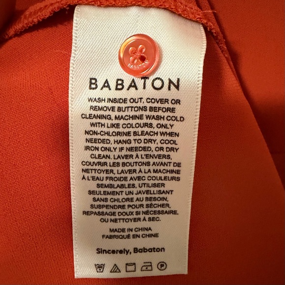 Aritzia Babaton “Hampton” Dress Women’s Size 6 – Burnt Orange - Picture 13 of 13